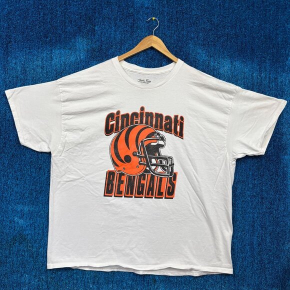 Cincinnati Bengals White Football T-Shirt Size XXL - Picture 1 of 5